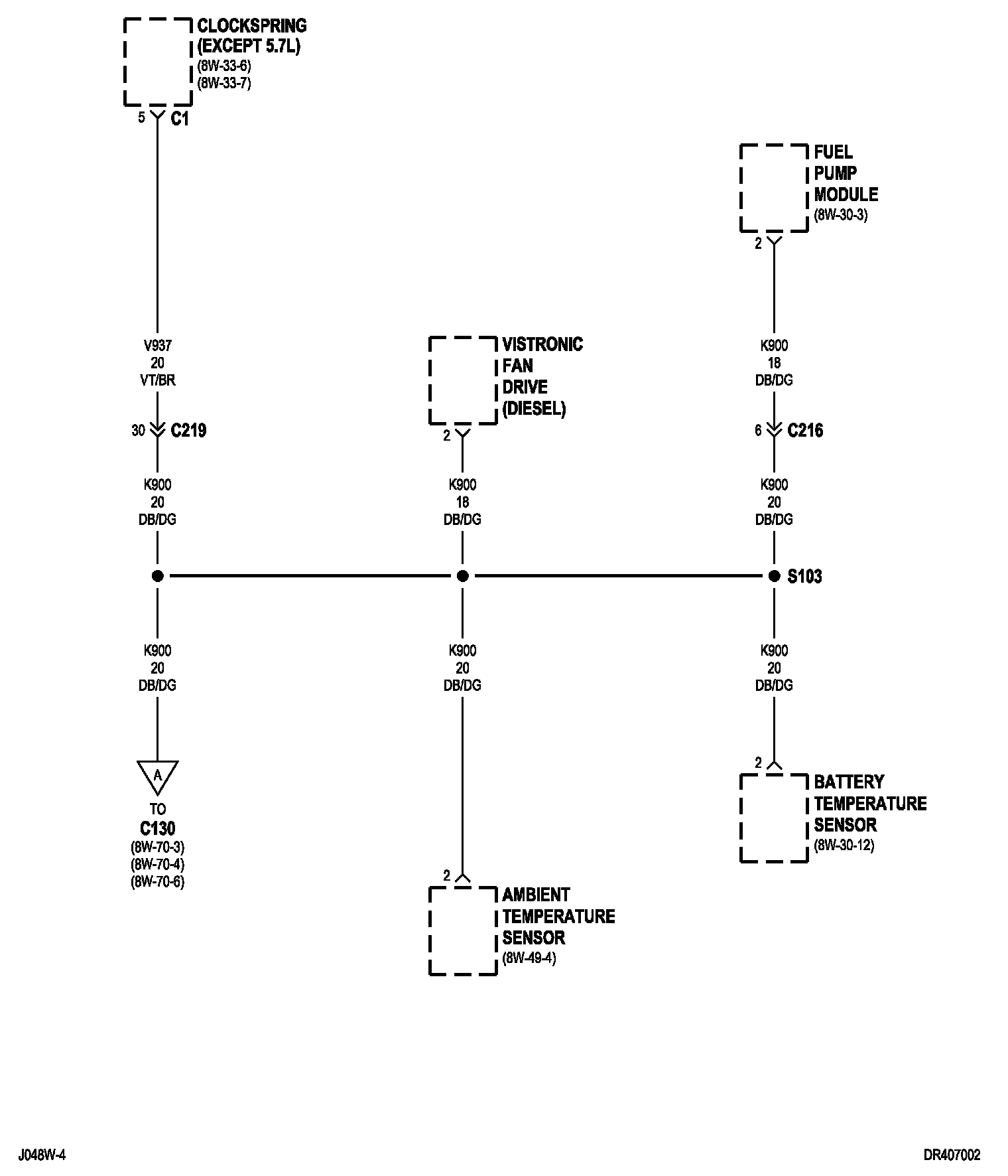 Splice Diagrams — 2004 Dodge and Ram RAM 2500 Truck 4WD L6-5.9L DSL ...