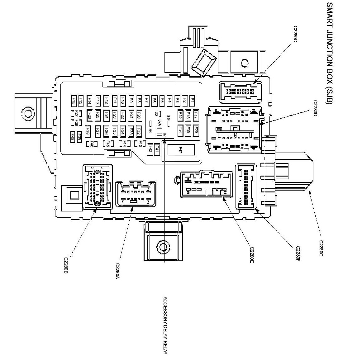 Smart Junction Box (SJB) — 2010 Ford F 150 2WD V8-4.6L VIN 8 Service ...