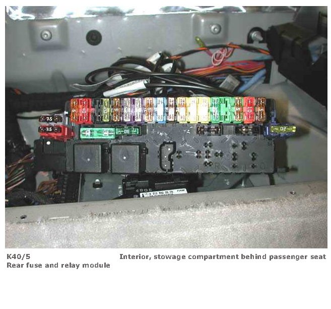 Relay Box: Locations — 2003 Mercedes Benz SL 55 AMG (230.474) V8-5.5L ...