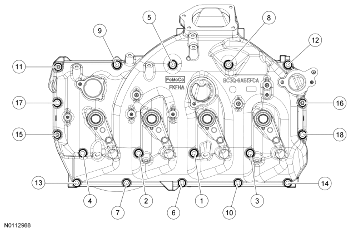 Valve Cover - LH: Installation — 2014 Ford F-250 Super Duty King Ranch ...