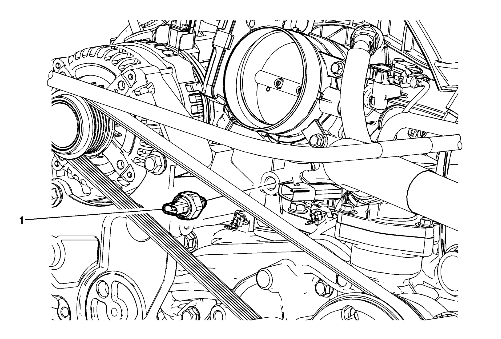Engine Oil Pressure Sensor Replacement — 2015 GMC Sierra 1500 Base, 4D ...