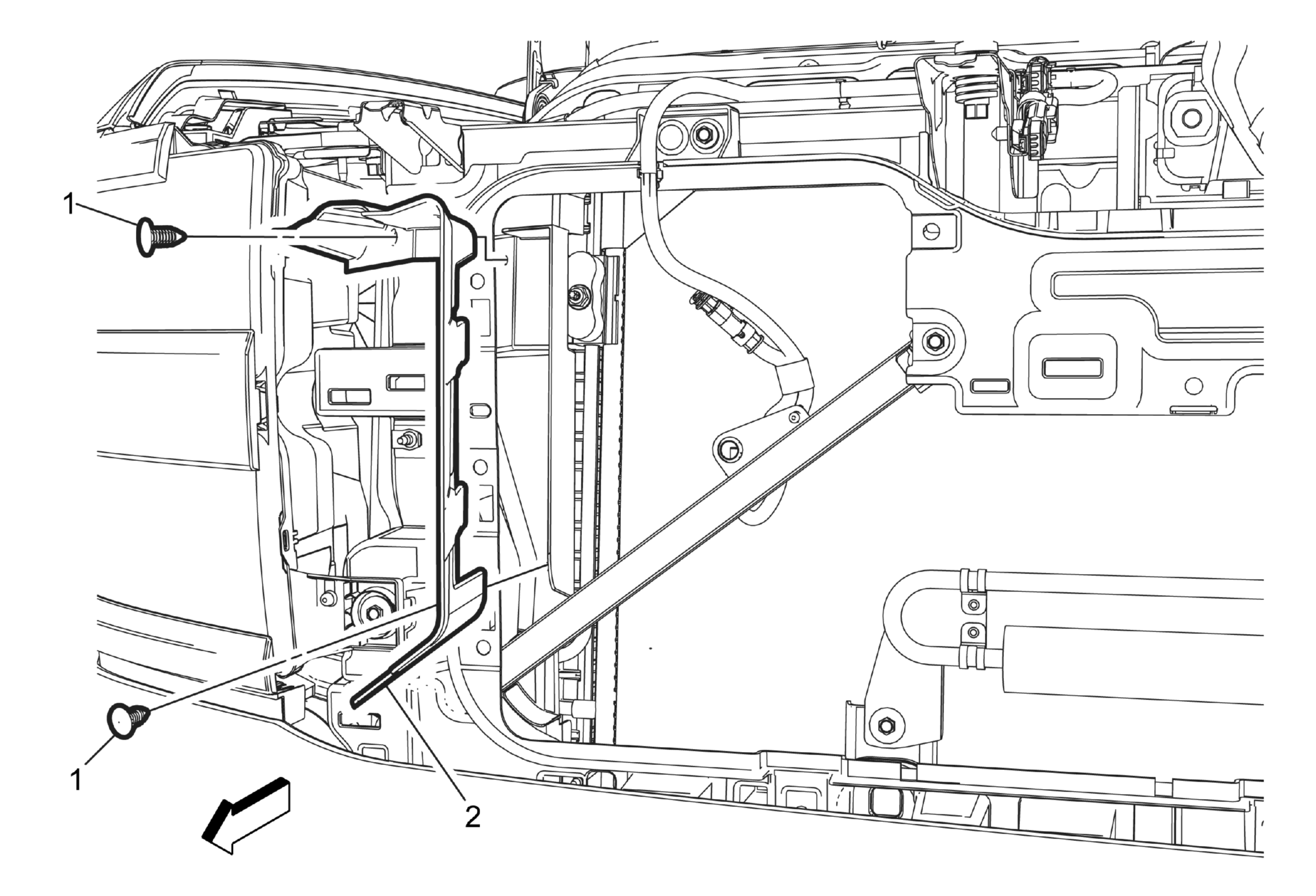 Intake Air Baffle Replacement — 2015 GMC Sierra 1500 Base, 4D Pickup ...